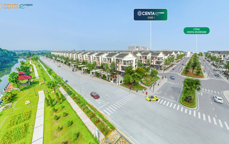 Mở bán biệt thự view sông Centa Riverside, cách Hà Nội 15 phút, sổ riêng từng nền, sông tự nhiên phong thủy tốt